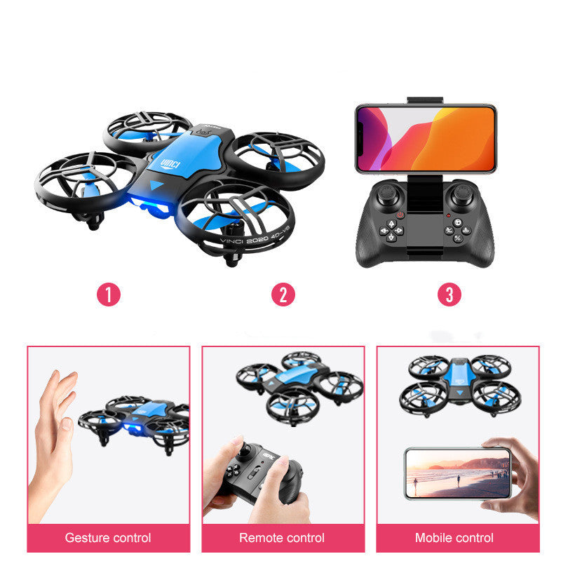Mini Pro RC Drone Gesture Quadcopter V8 2.4G 4CH Sensing WIFI FPV Altitude Hold with High-Definition Camera