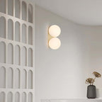 Bedroom Bedside Lamp Simple Glass Ball Wall Lamp