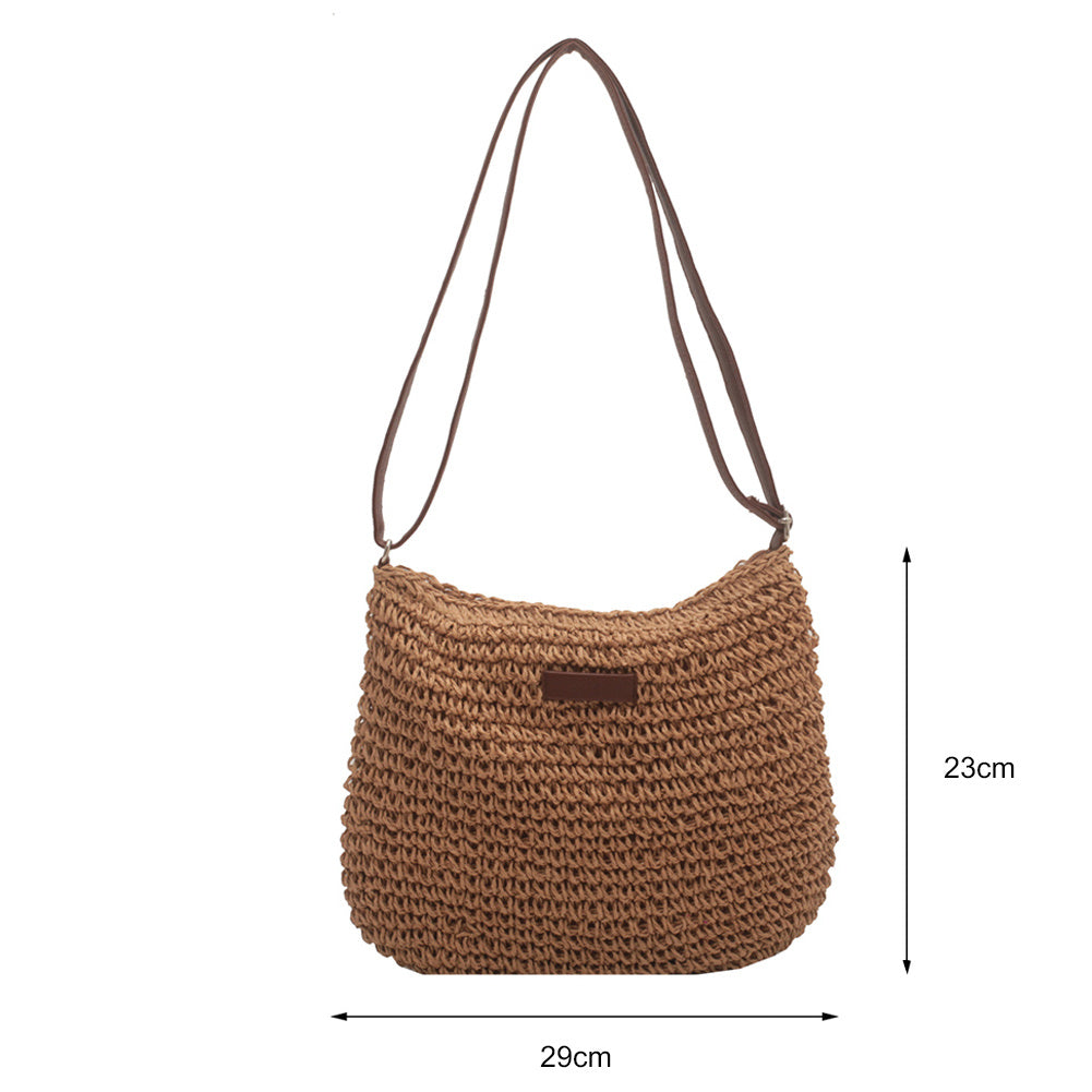 Niche Vacation Straw Tote Bag New Design