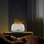 3D Flame Humidifier 200ml USB Flame Aroma Diffuser Household Humid Aromatherapy Diffuser