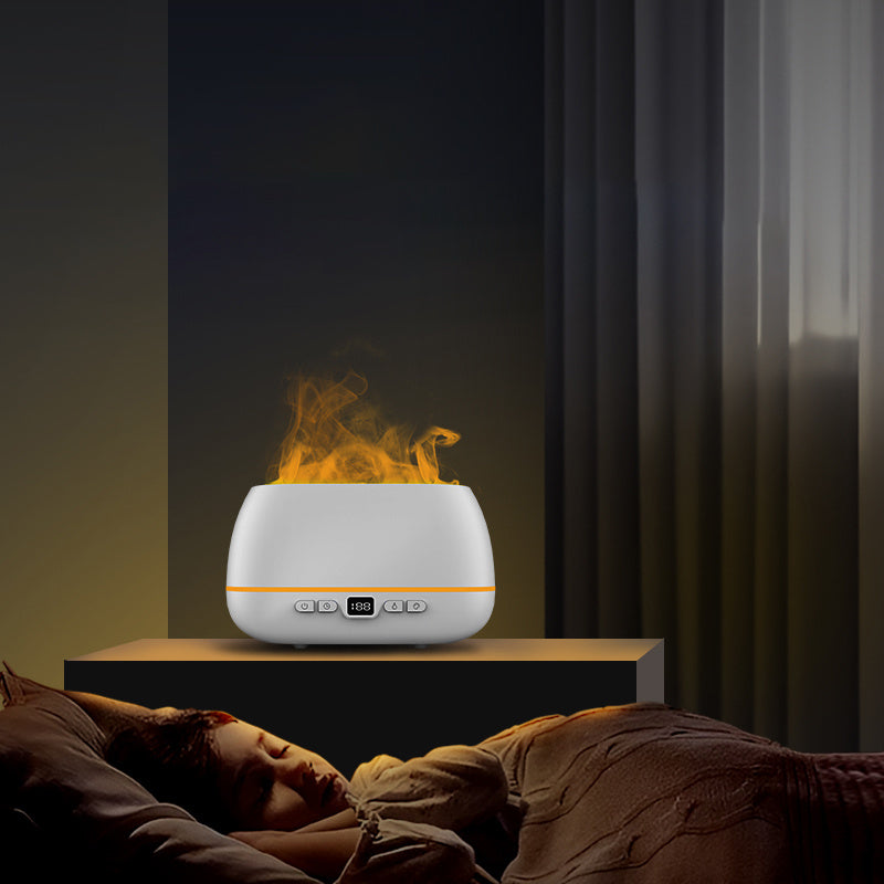 3D Flame Humidifier 200ml USB Flame Aroma Diffuser Household Humid Aromatherapy Diffuser