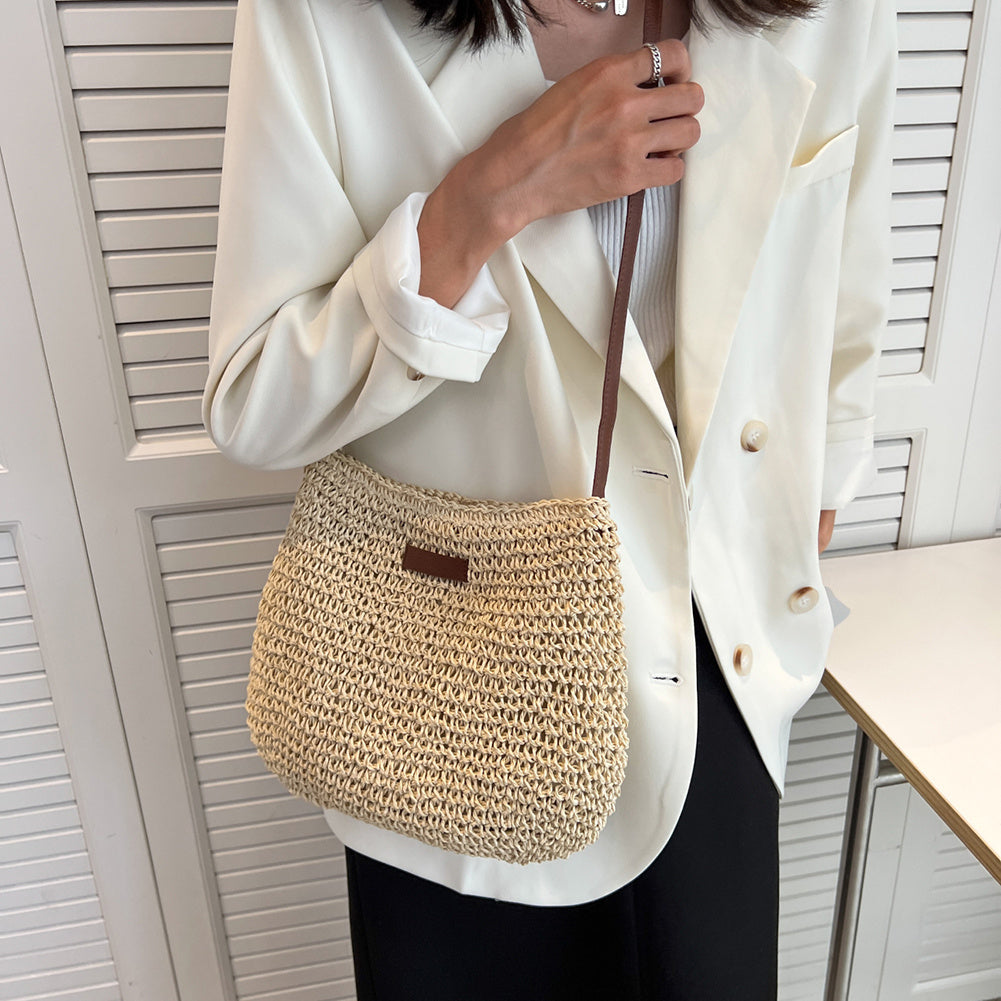 Niche Vacation Straw Tote Bag New Design