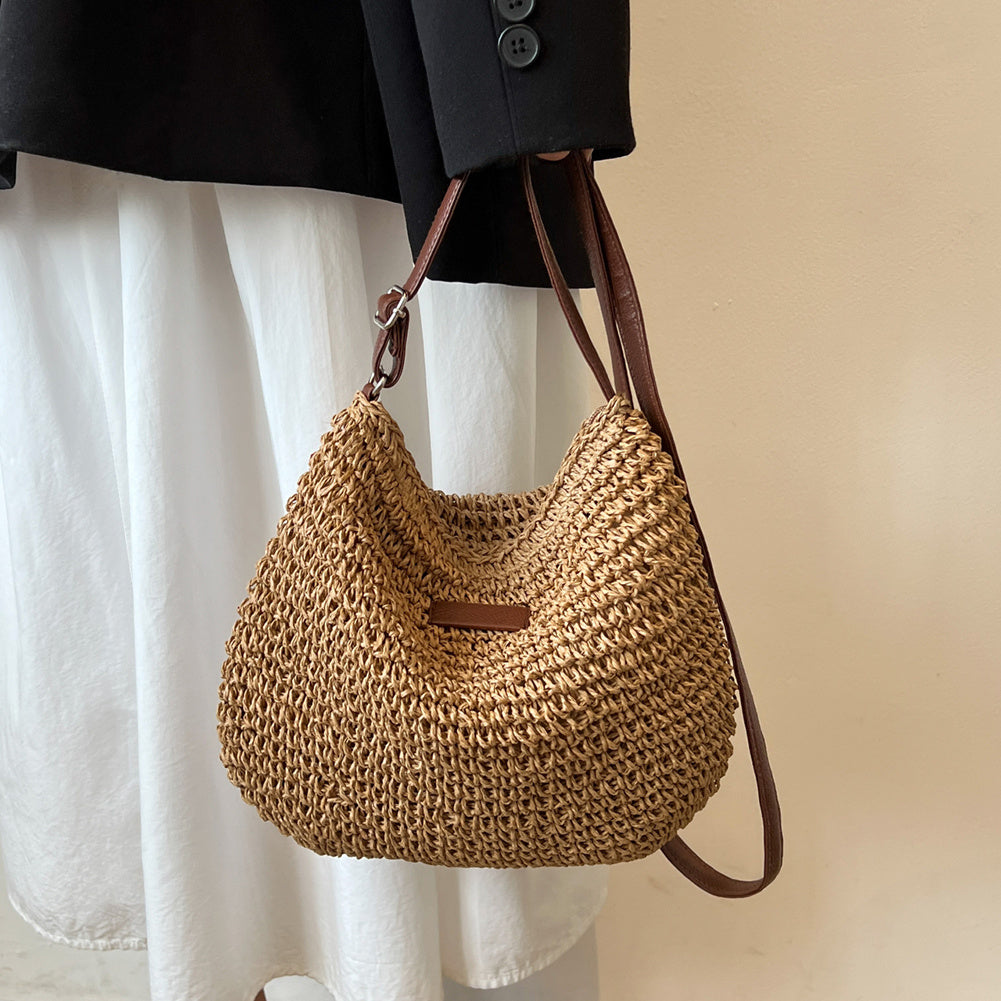 Niche Vacation Straw Tote Bag New Design